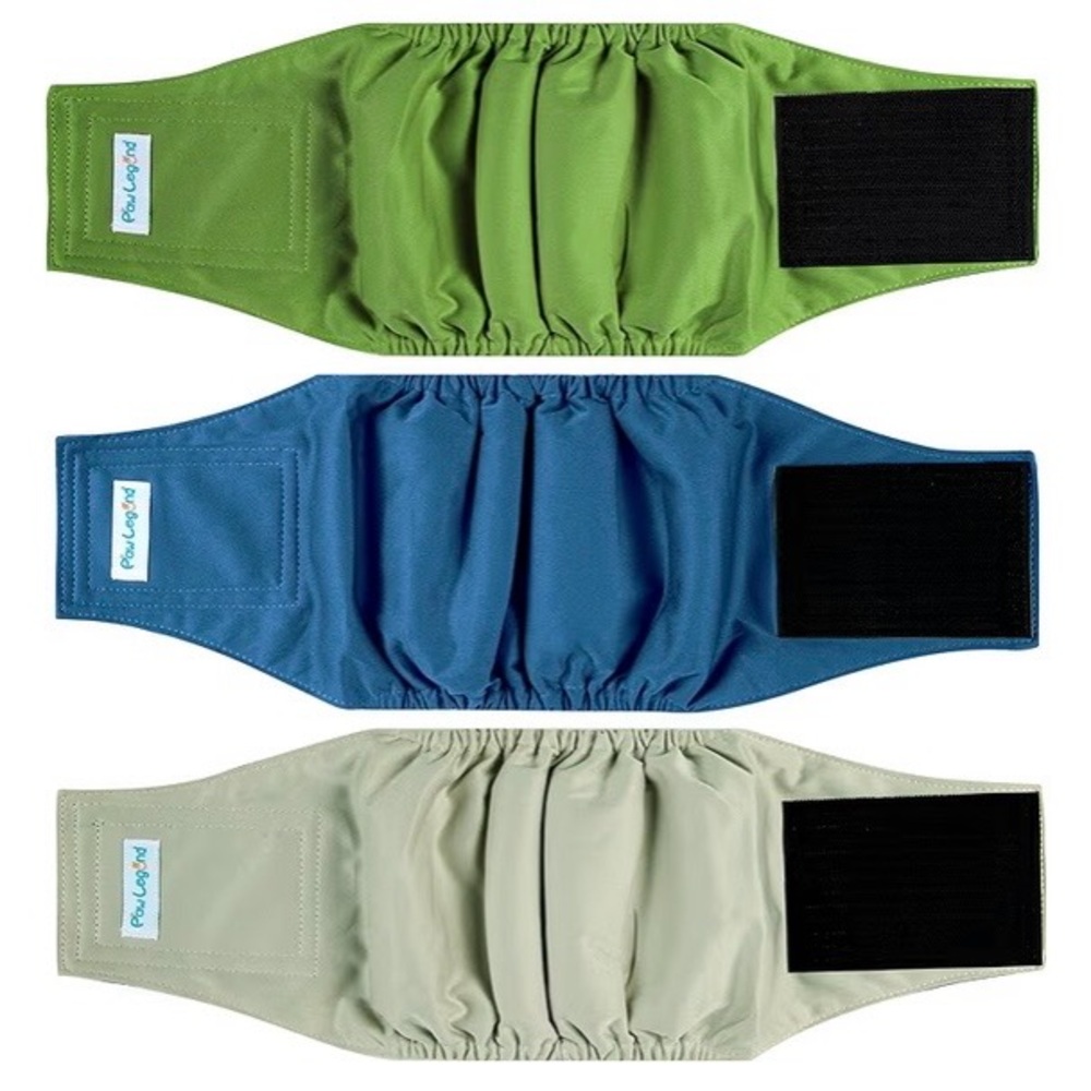 Paw Legend Washable Dog Belly Band Wrap Diapers for Male Dog, SEALED PACKAGE, XS